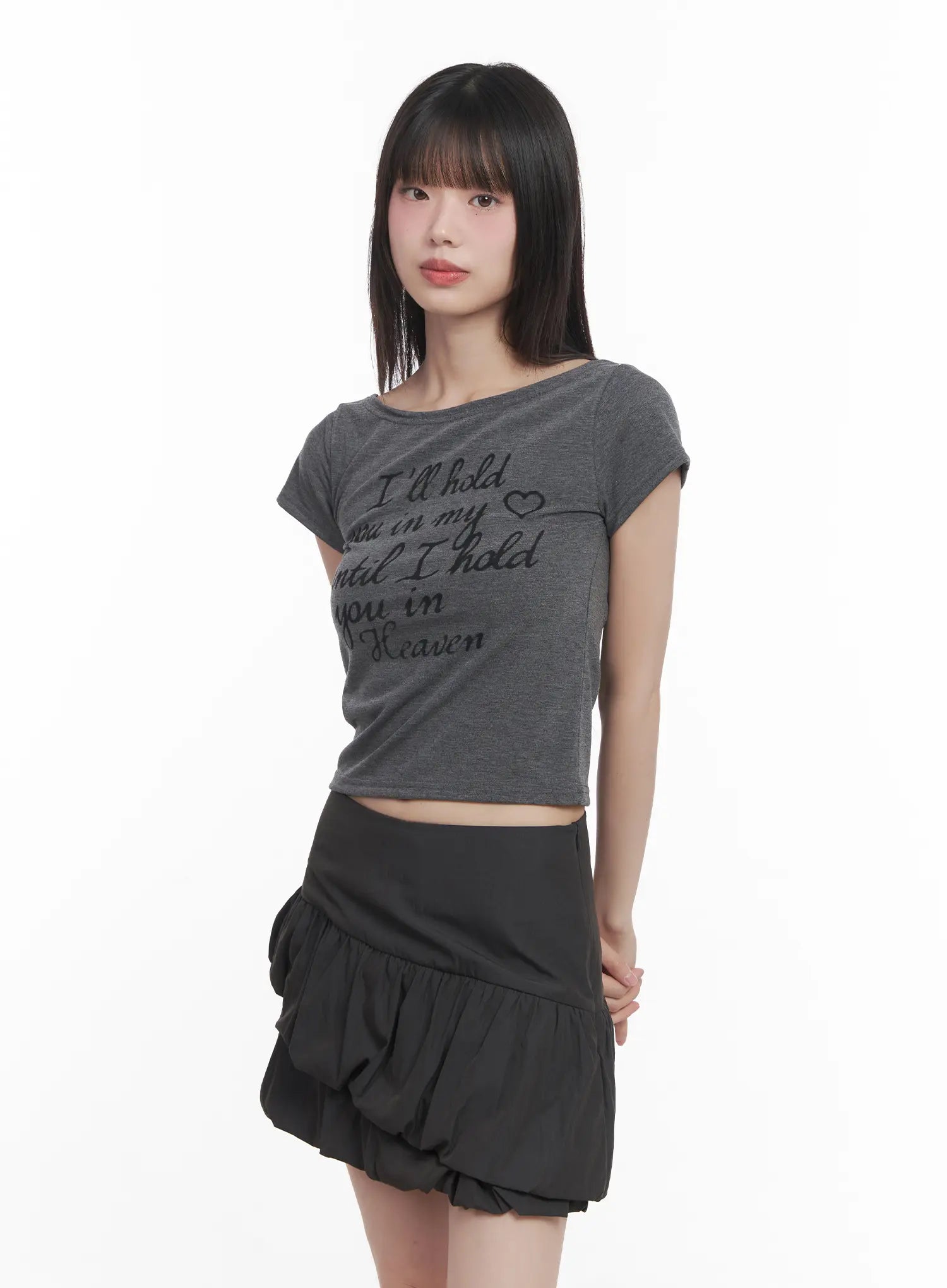 Graphic Slim-Fit Crop Top CU518