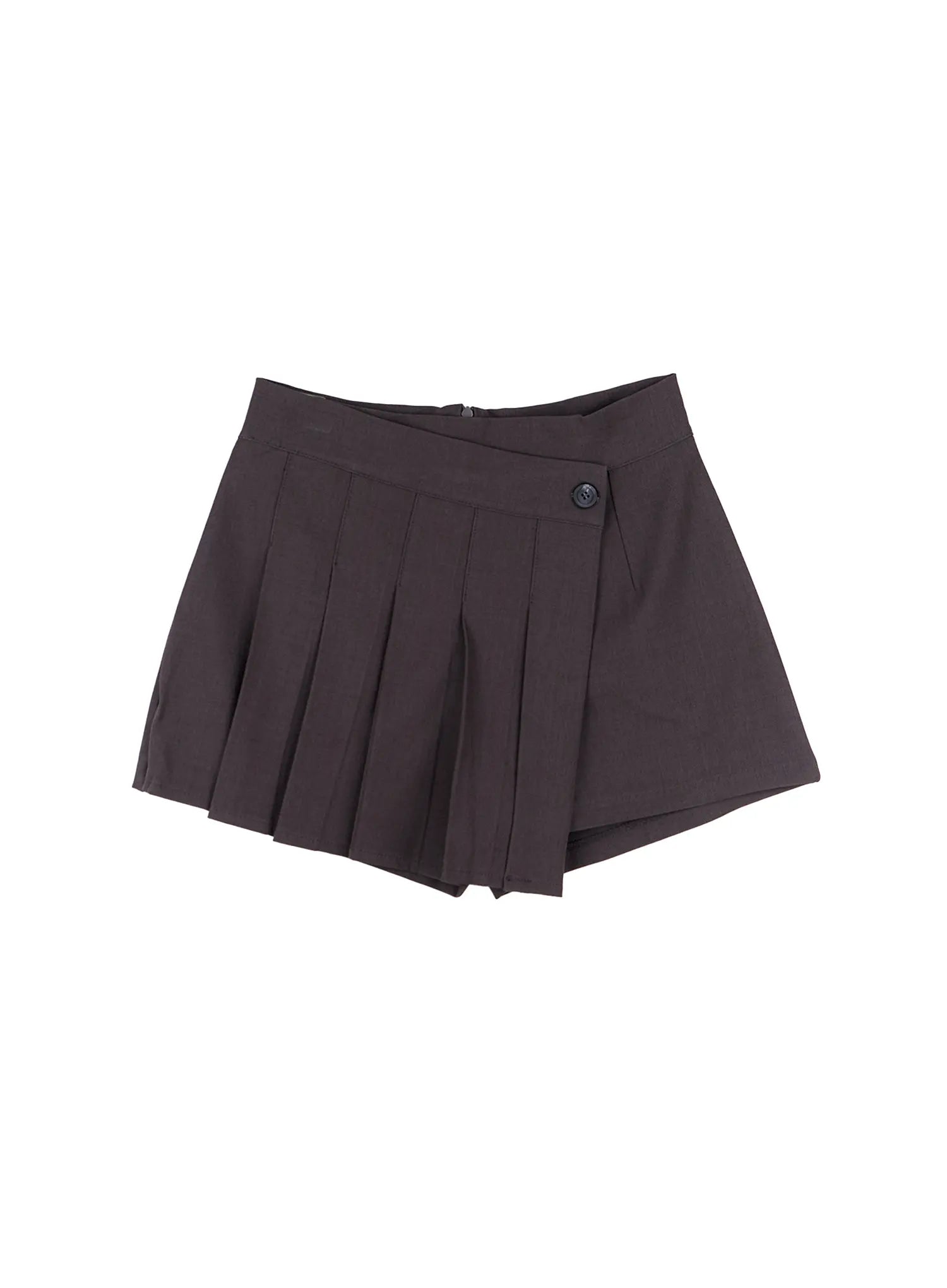 Pleated Wrap Mini Skort CS523
