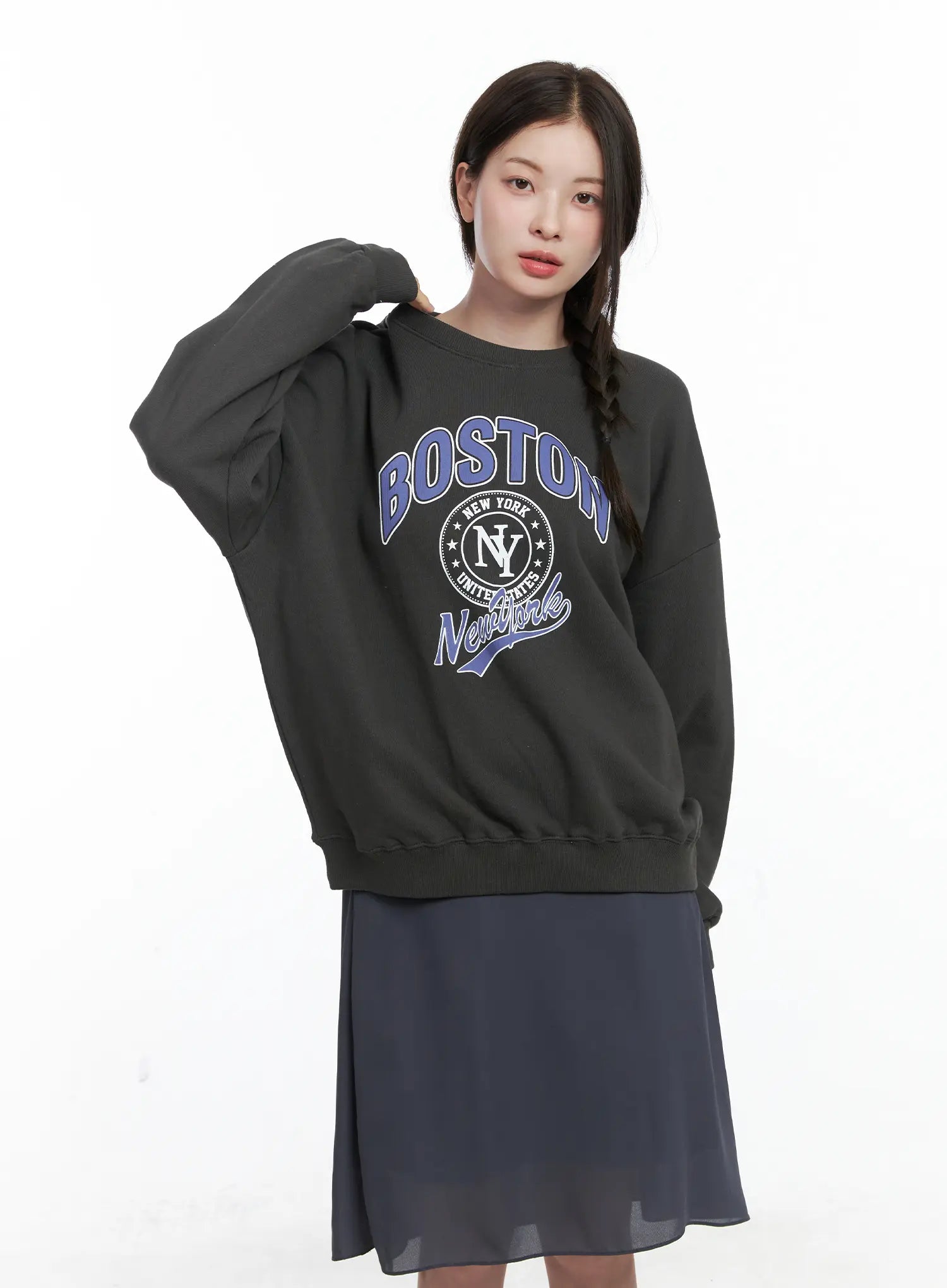 Lettering Oversized Sweatshirt CO503
