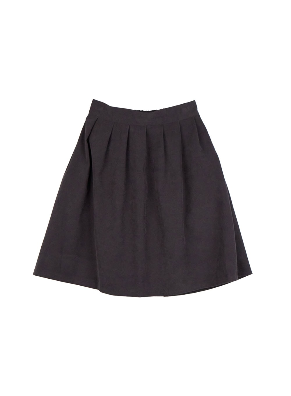 Solid Suede Midi Skirt CN421