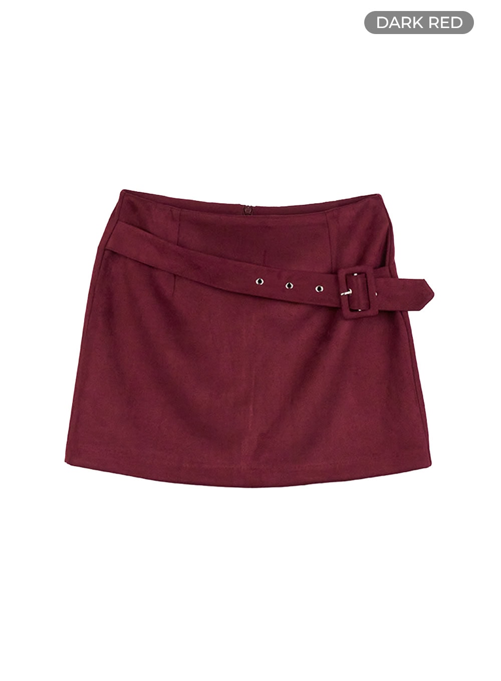 Buckle Suede Mini Skirt CO418