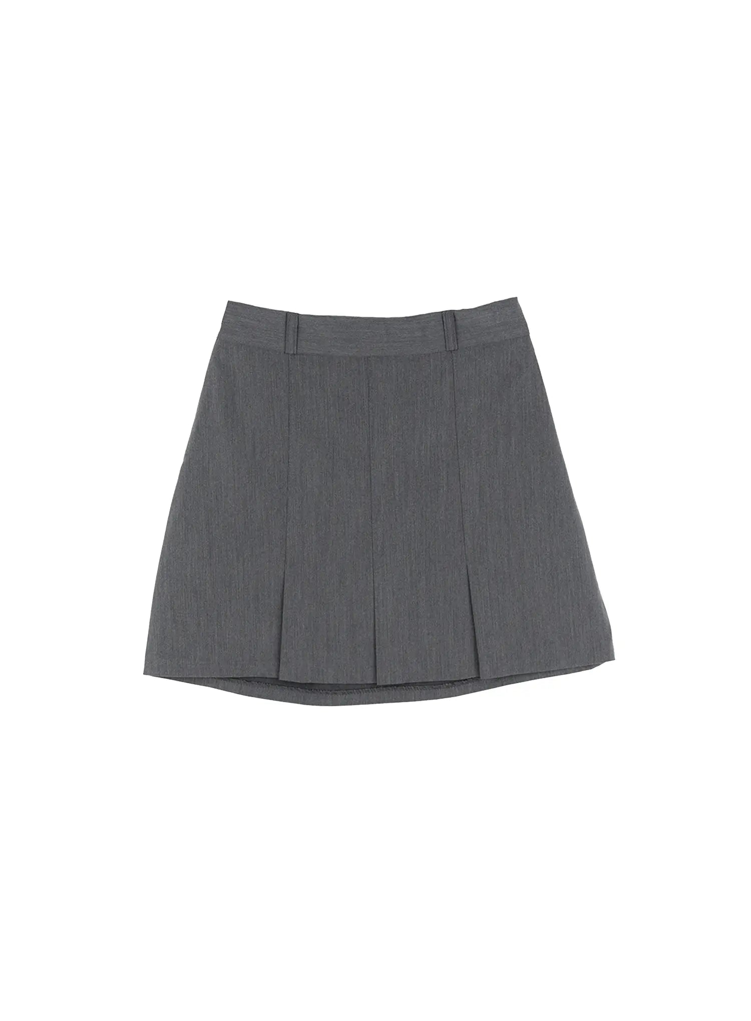 Banded Pleated Mini Skirt CG513