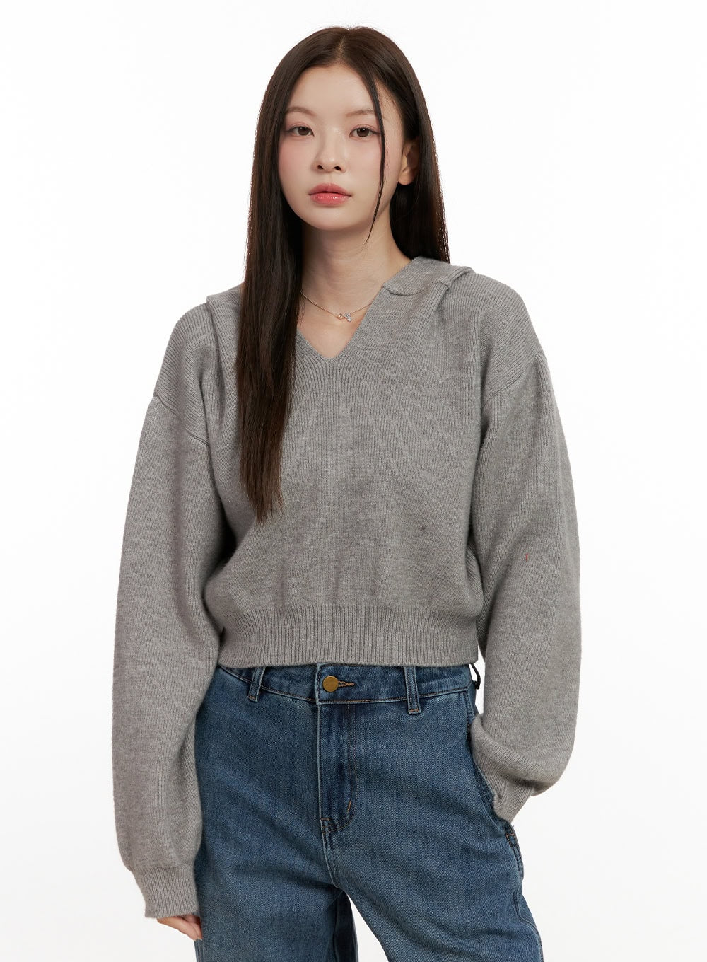 Cozy Hooded Knit Sweater ON422