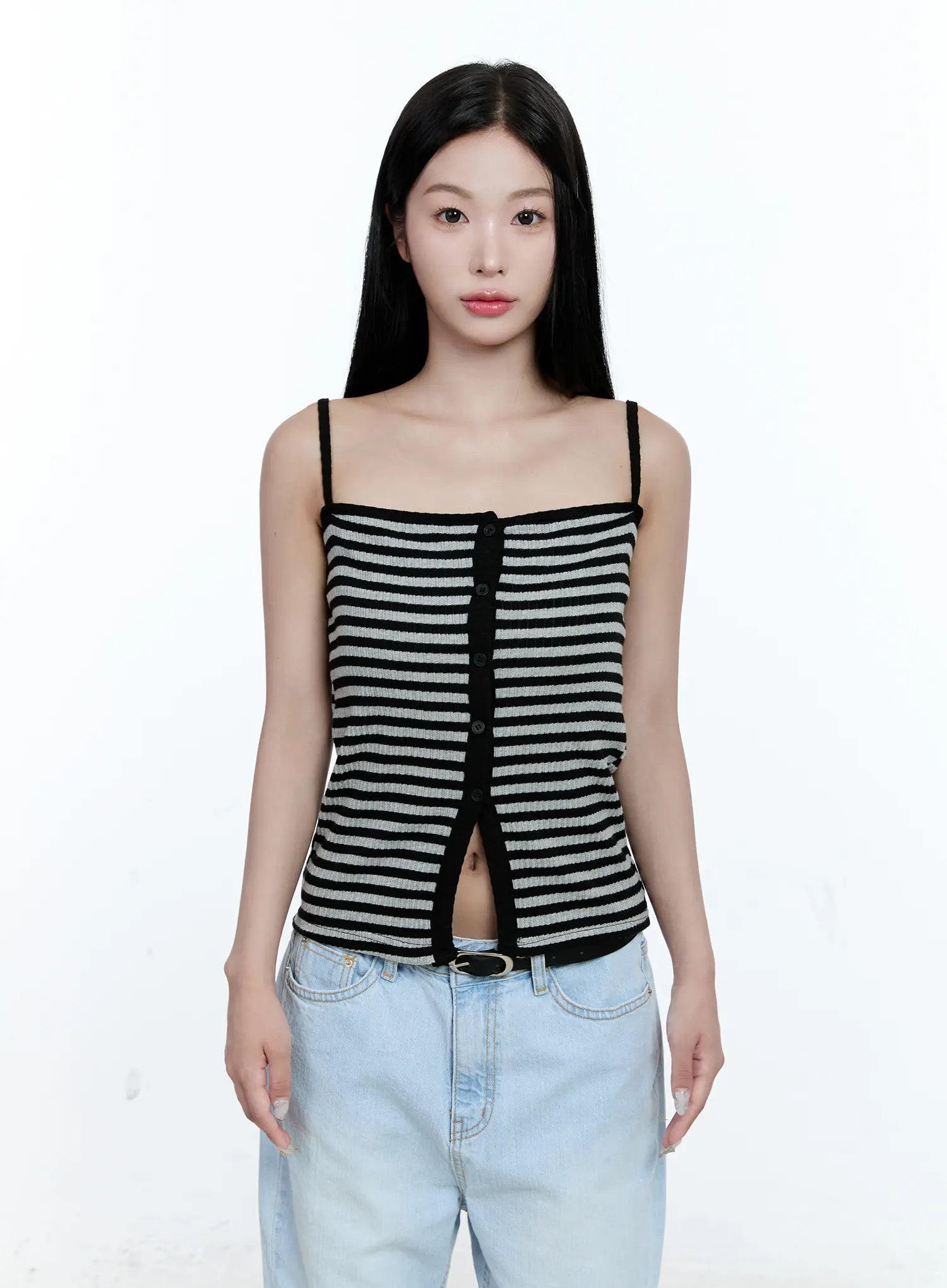 Striped Knit Tank Top CG512