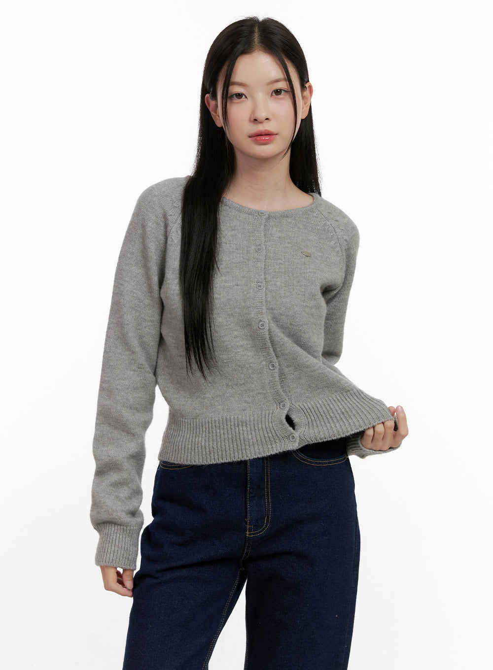 Cozy Knit Button-Up Cardigan ON408