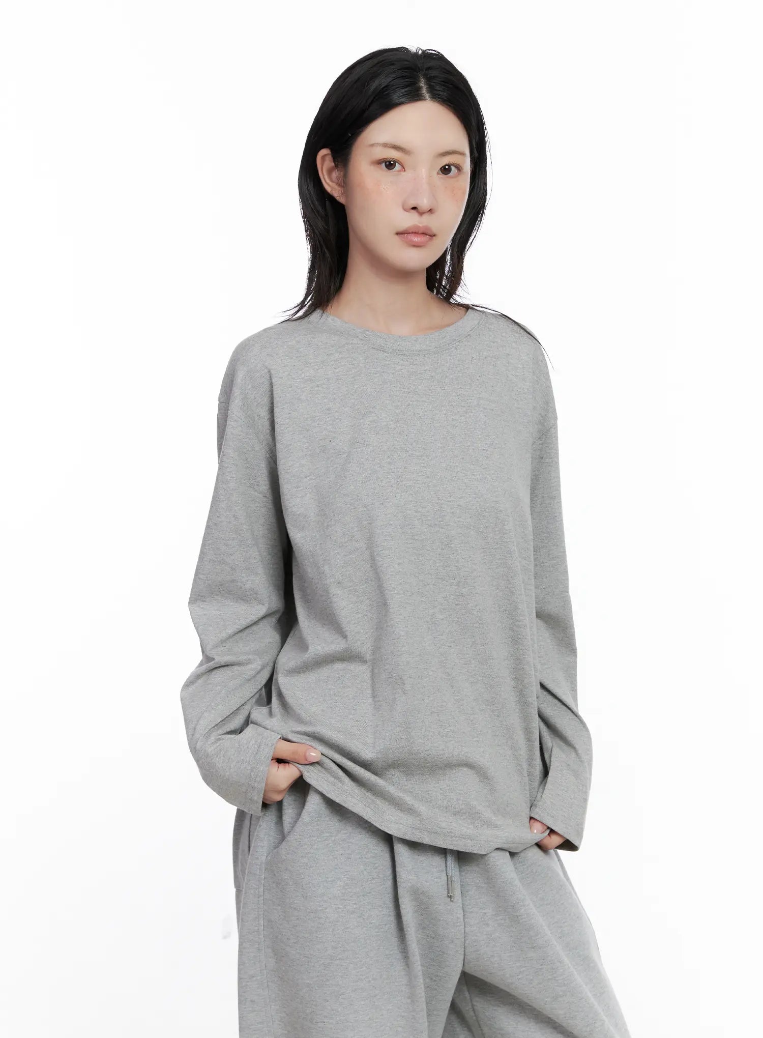 Basic Oversized Long Sleeve Tee CS529