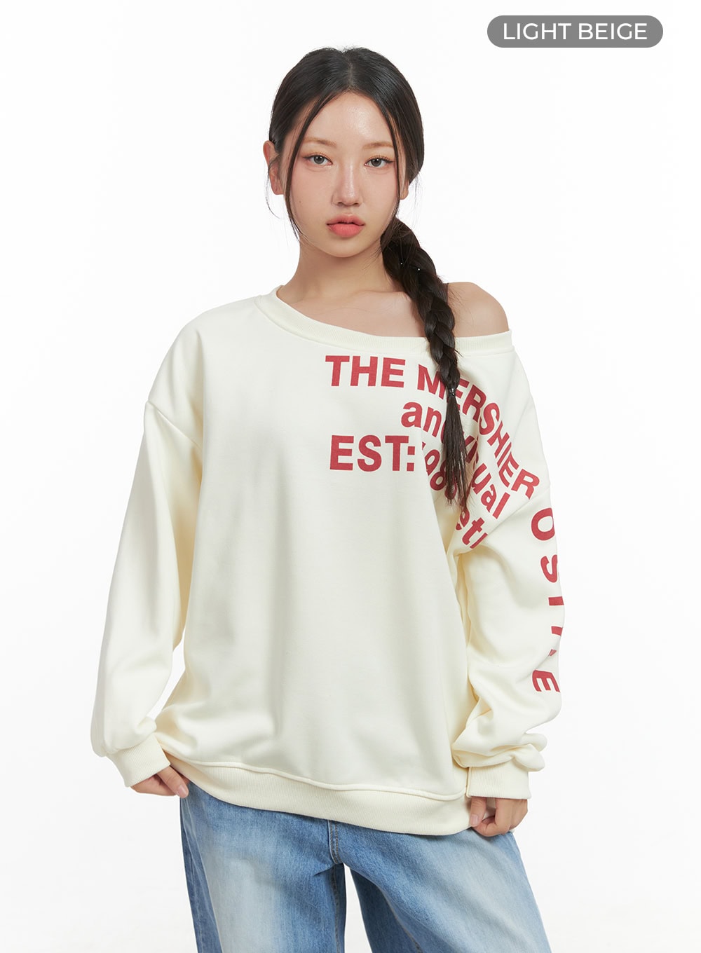 Lettered Crewneck Sweatshirt CO402