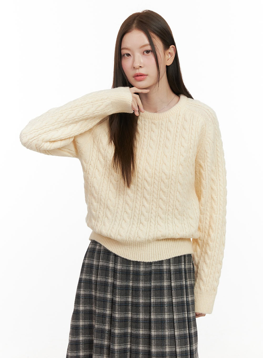 Cable Knit Essential Sweater OD412