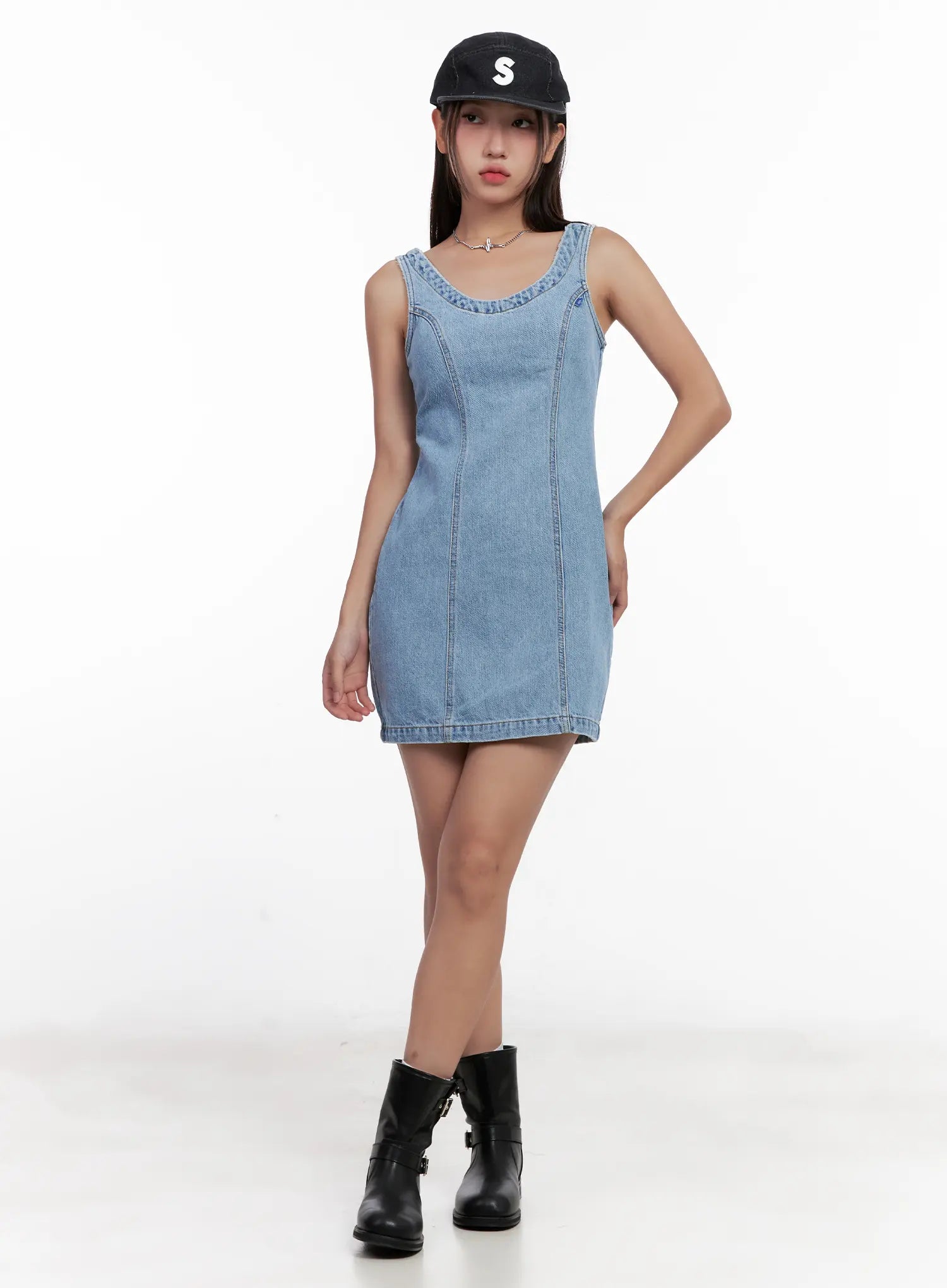 Denim Mini Dress CL521