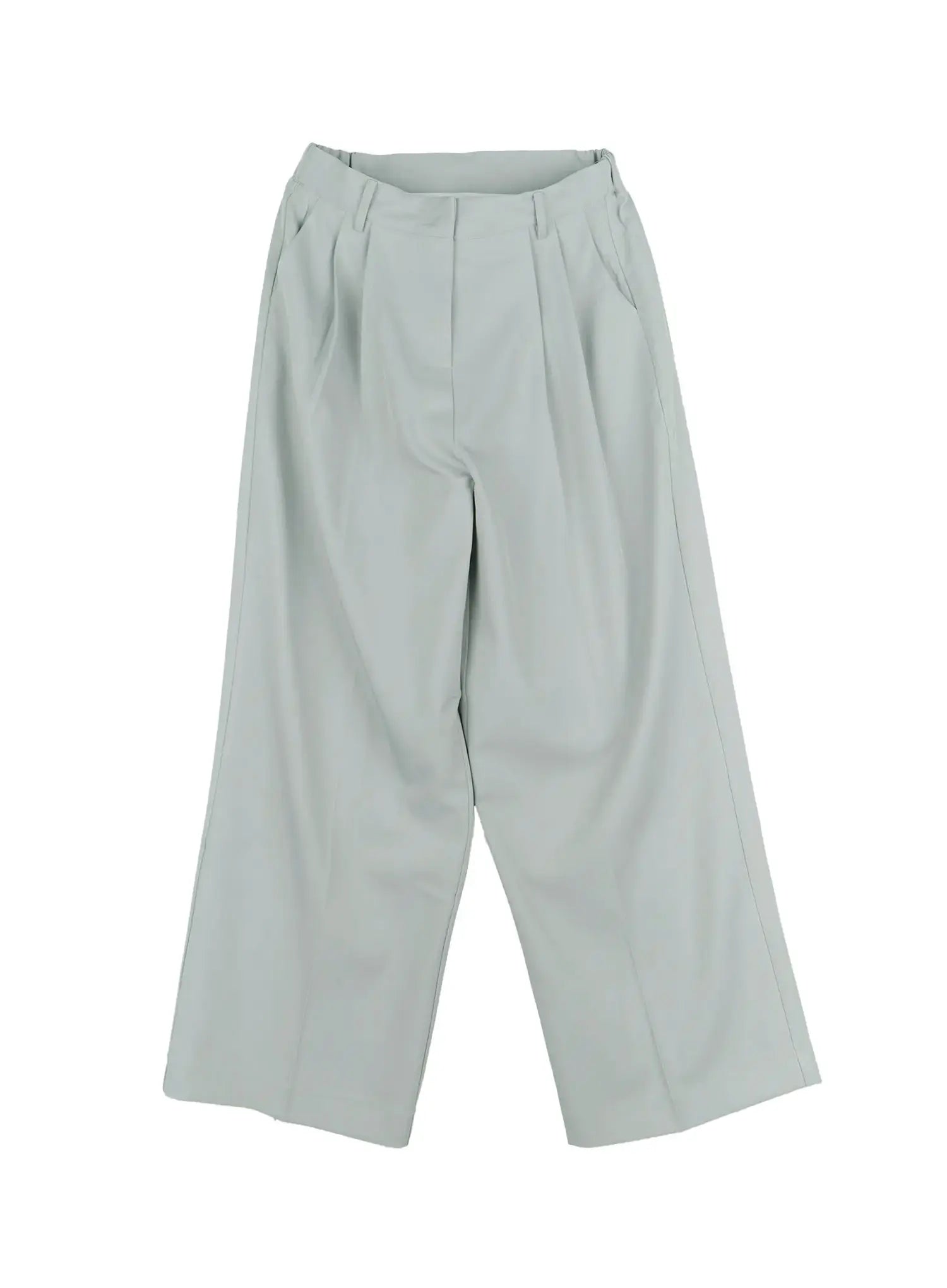 Wide-Leg Pintuck Slacks CL502