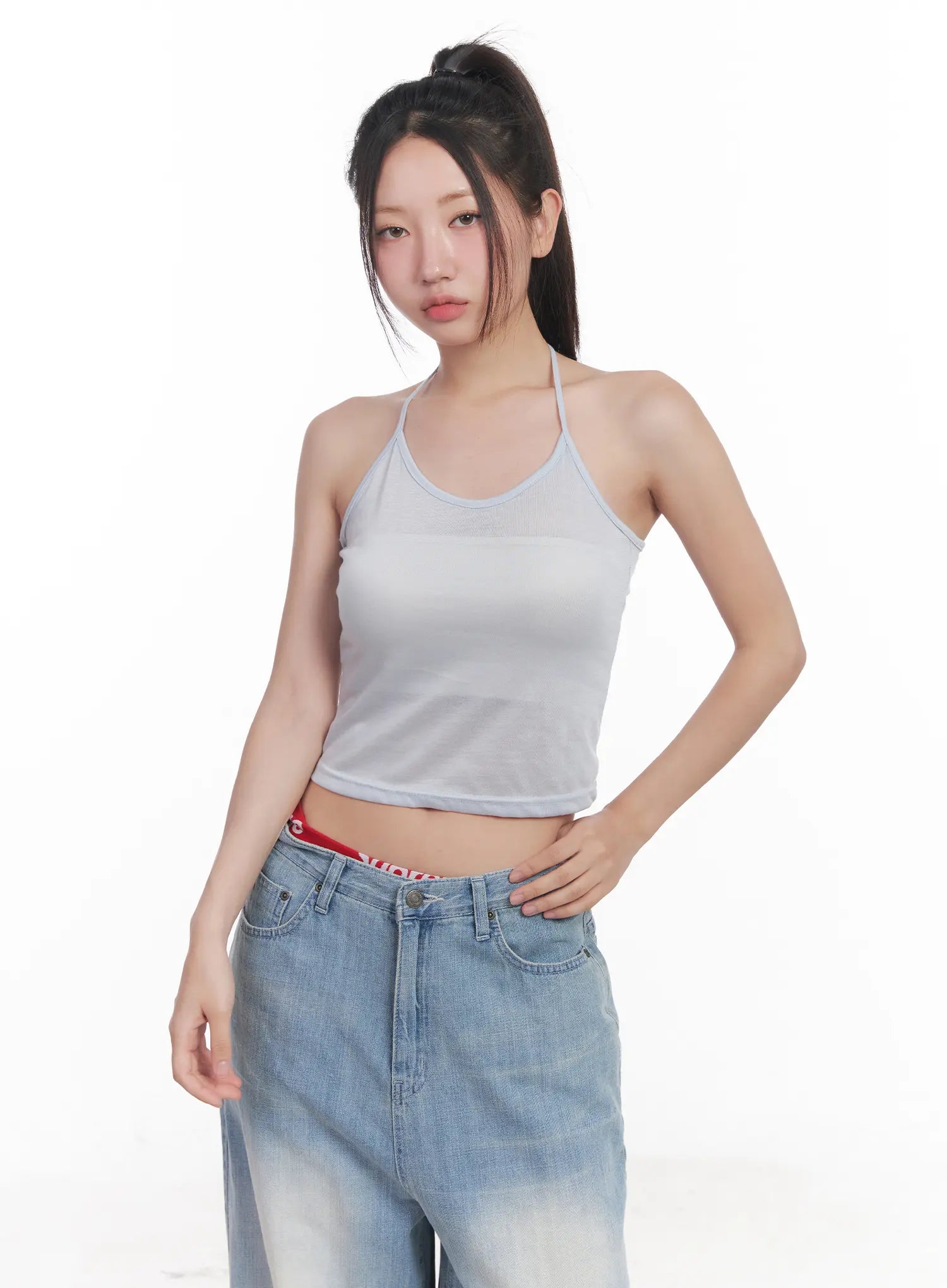 Basic Halter Neck Cami CU517