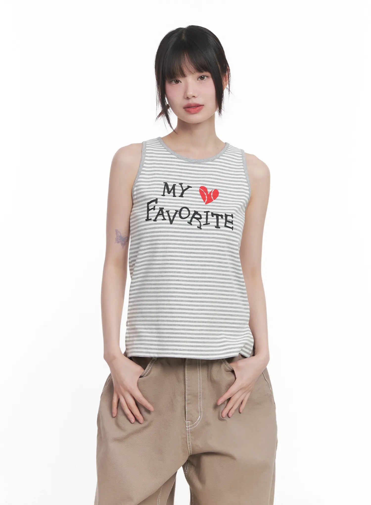 Graphic Relaxed-Fit Tank Top CU518