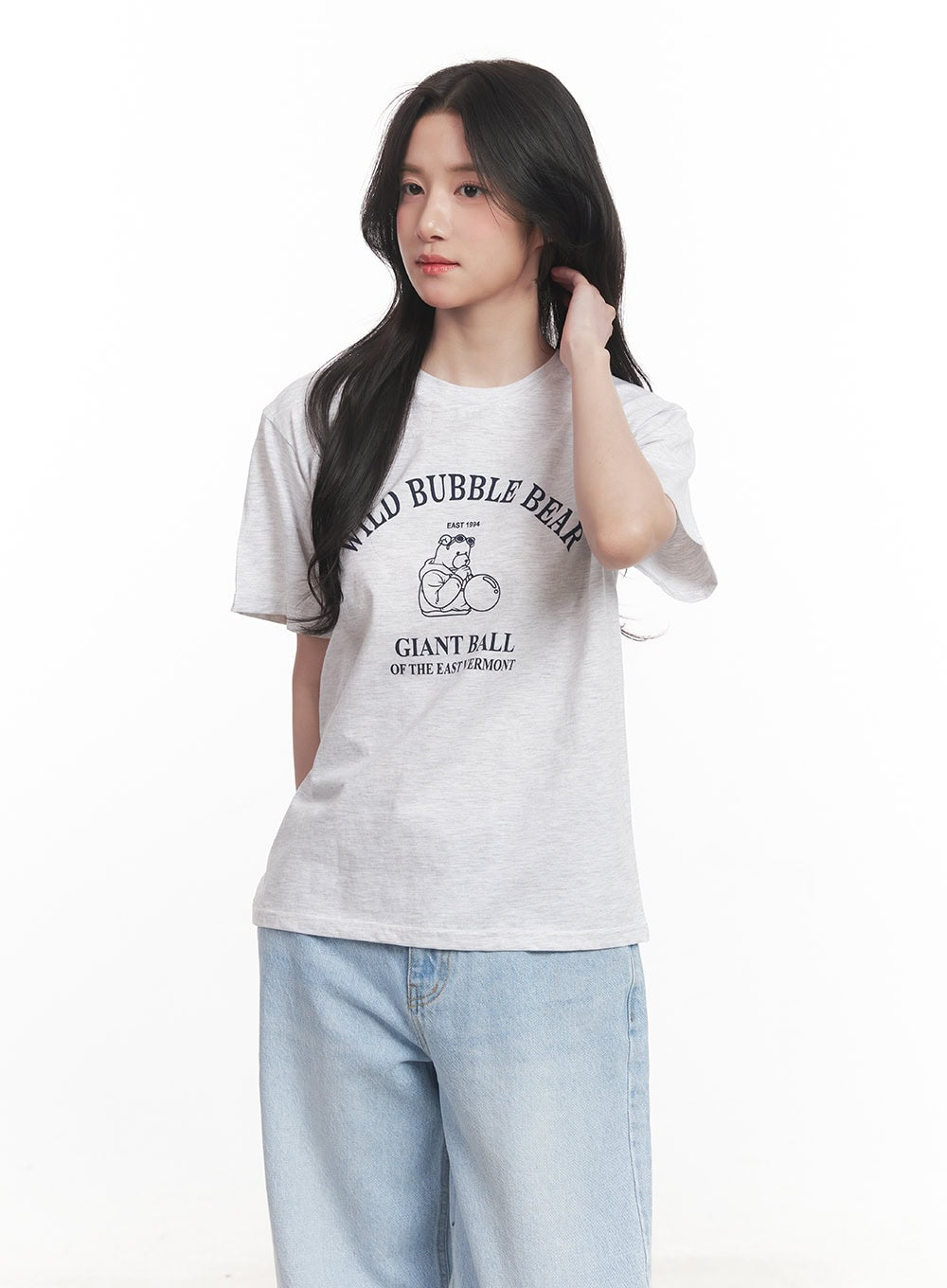 Bubble Pop Graphic Oversize T-Shirt CA511