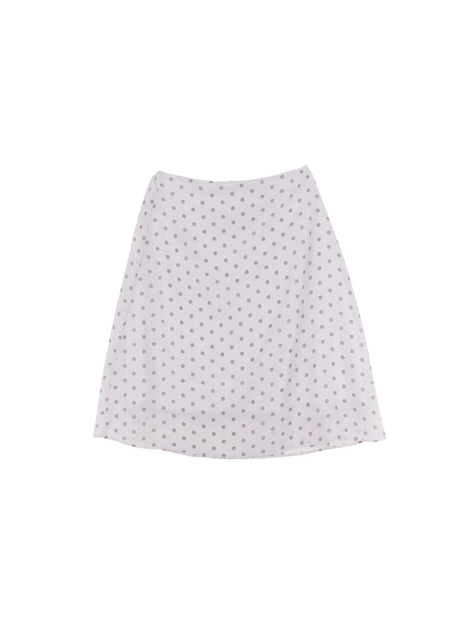 Polka Dot Double-Layered Midi Skirt CL502