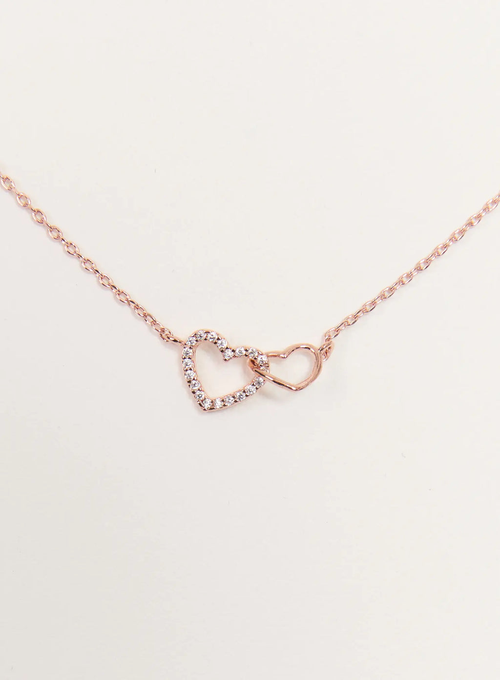 Double Heart Necklace IS517