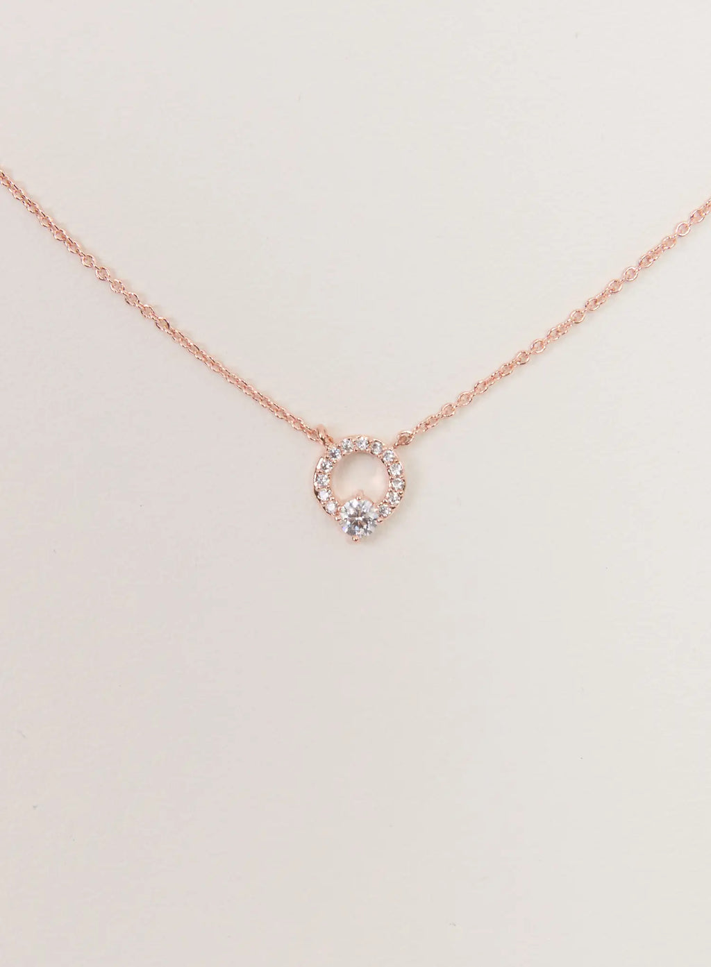 Petite Ring Cubic Necklace IS517
