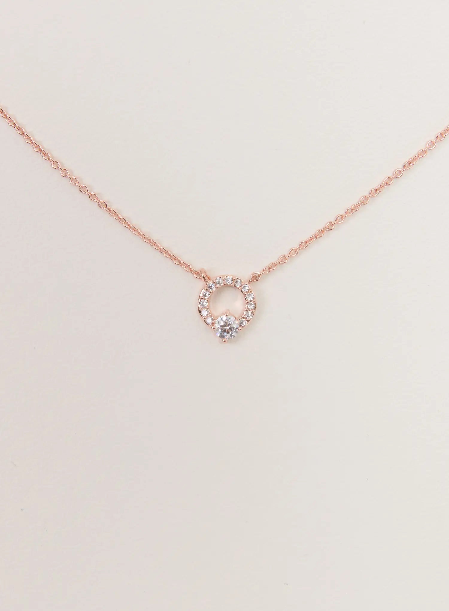 Petite Ring Cubic Necklace IS517