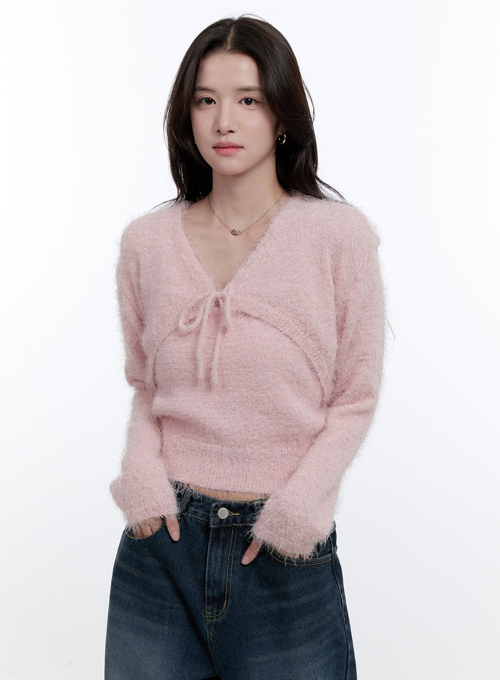 Fuzzy Bolero Cardigan & Tank Set ON418