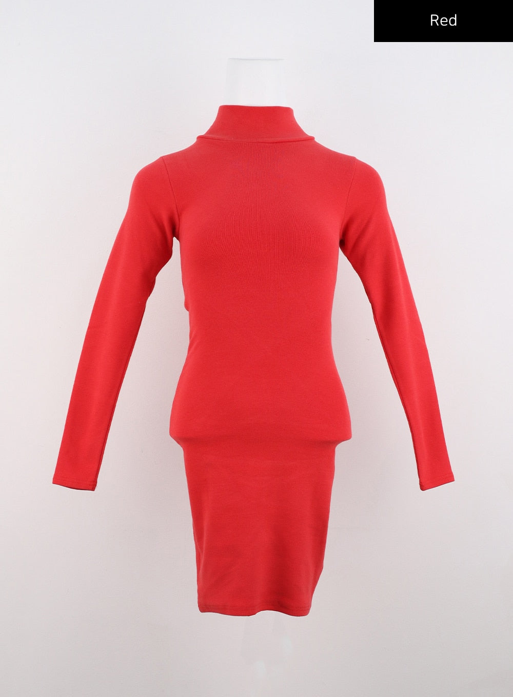 Half Turtle Neck Mini Dress CN321