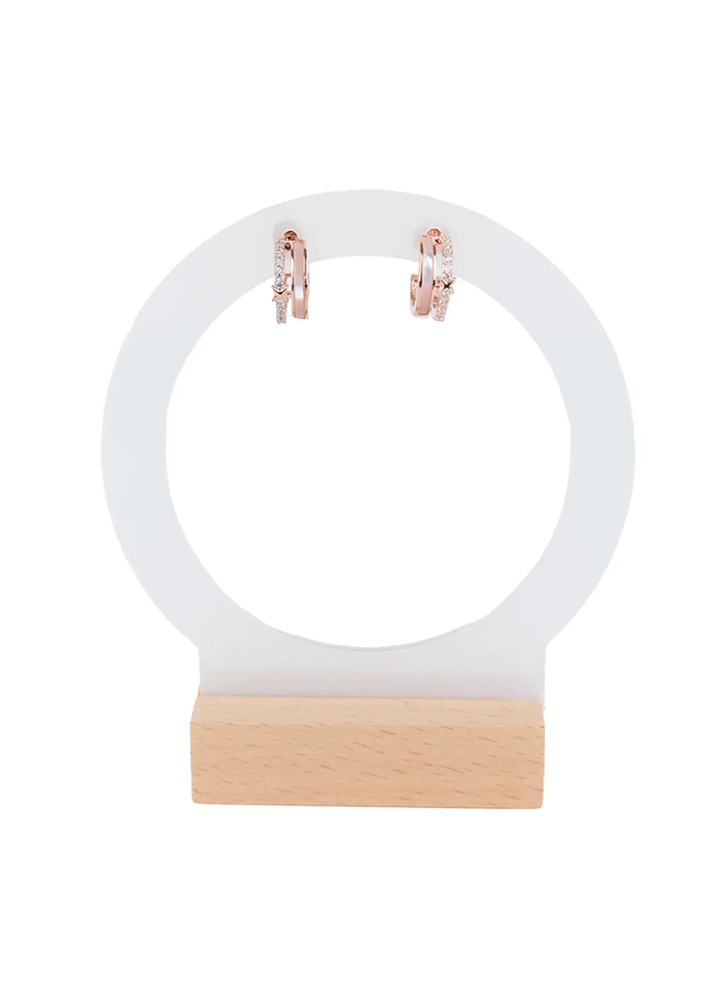 Chunky Double Hoop Earrings CG519