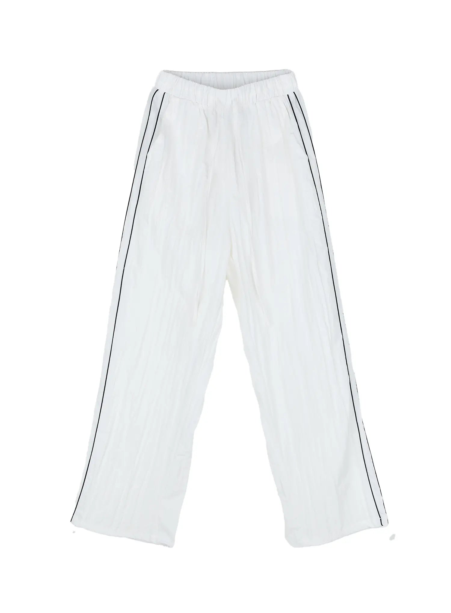 Nylon Wide-Leg Track Pants CG512