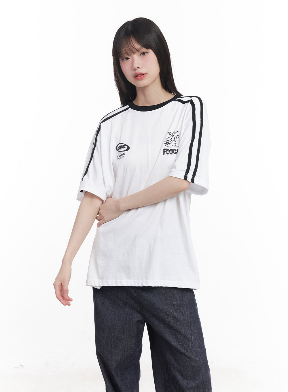 Oversized Graphic Tee CU506
