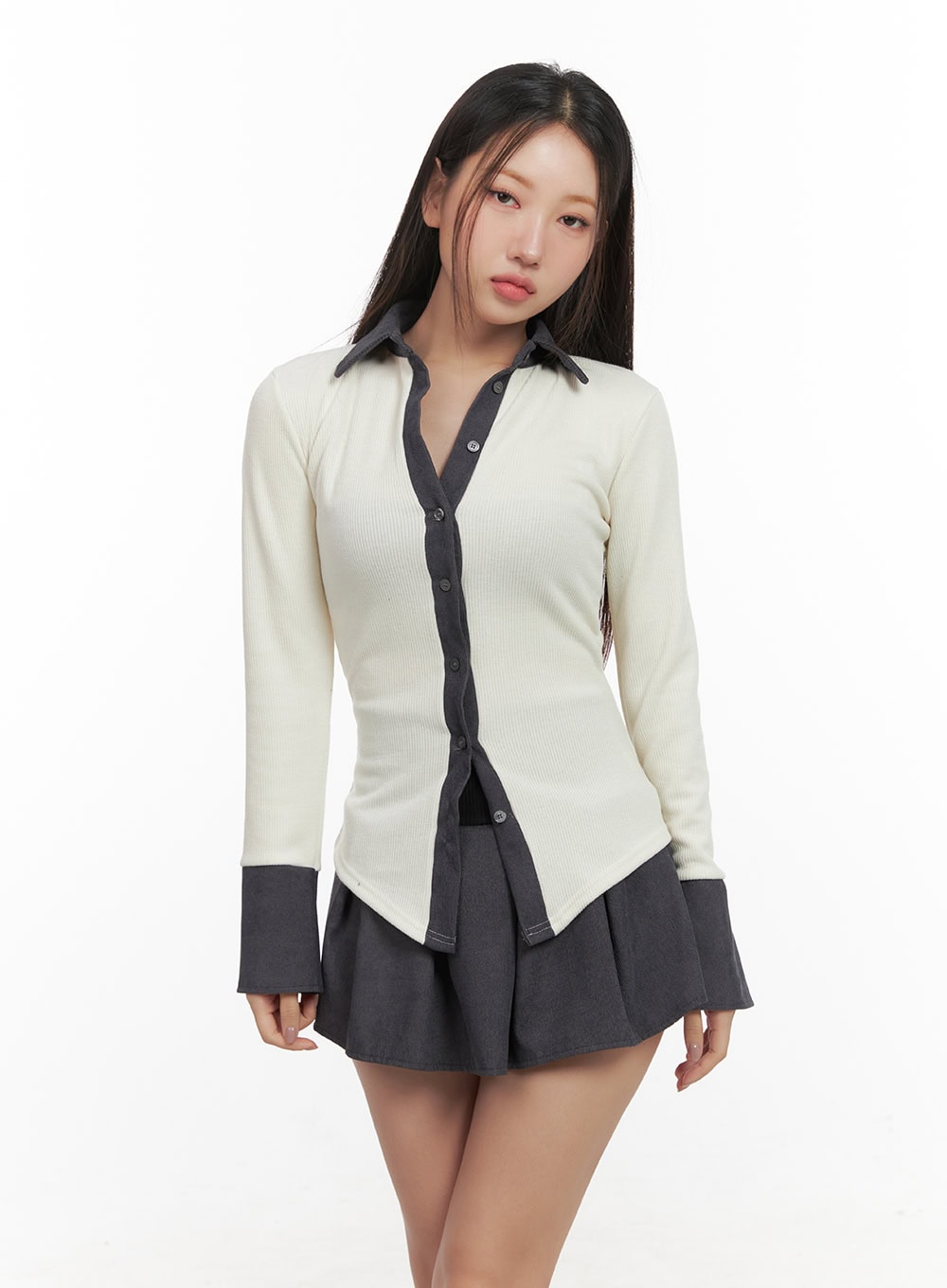 Elegant Slim Fit Button-Up Shirt CD413