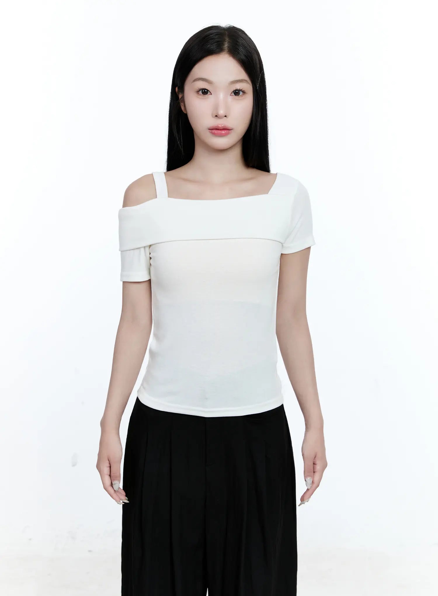 Asymmetrical One-Shoulder Top CG512