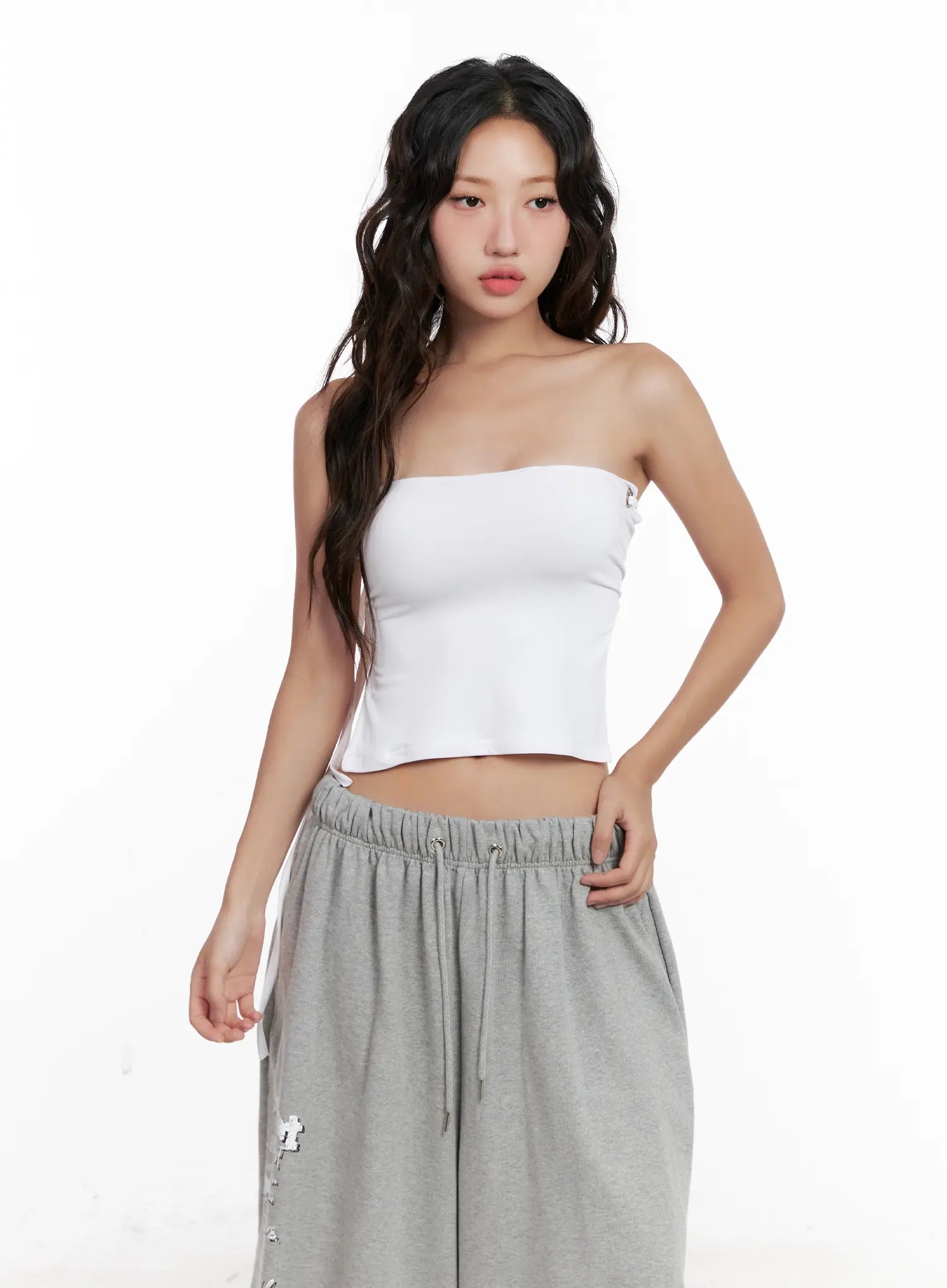 Eyelet Halter Knit Top CL521