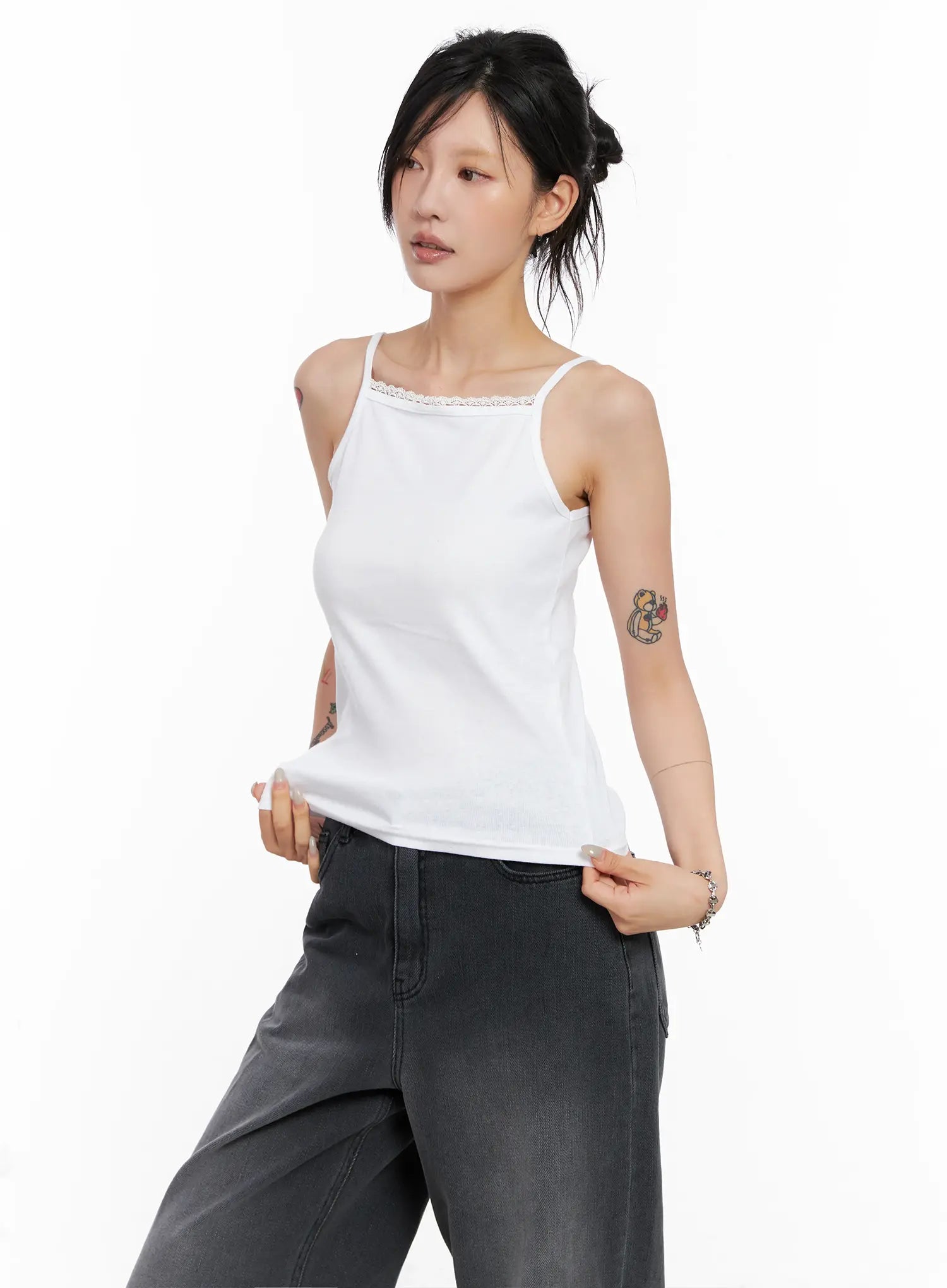 Lace-Trim Cami Top CL528