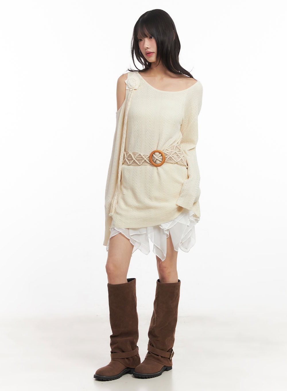 Ruffle Flare Mini Handkerchief Skirt CA522