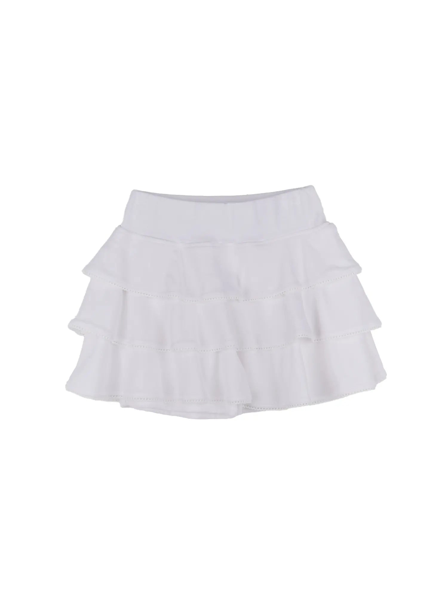Lace Ruffle Mini Skirt CU518