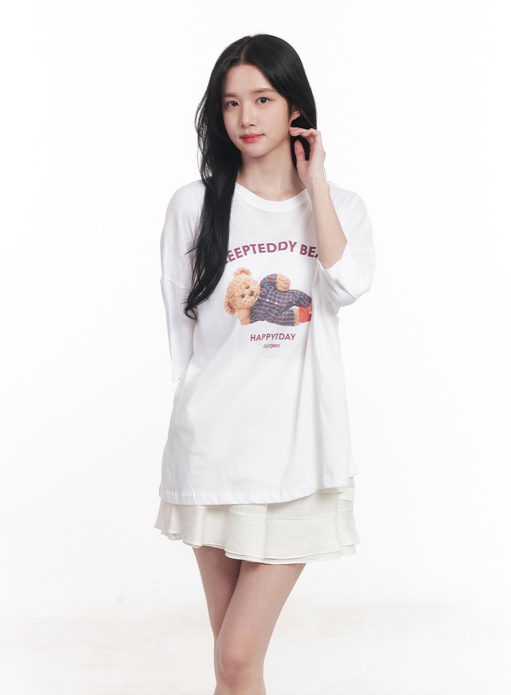 Teddy Graphic Oversize T-Shirt CY526