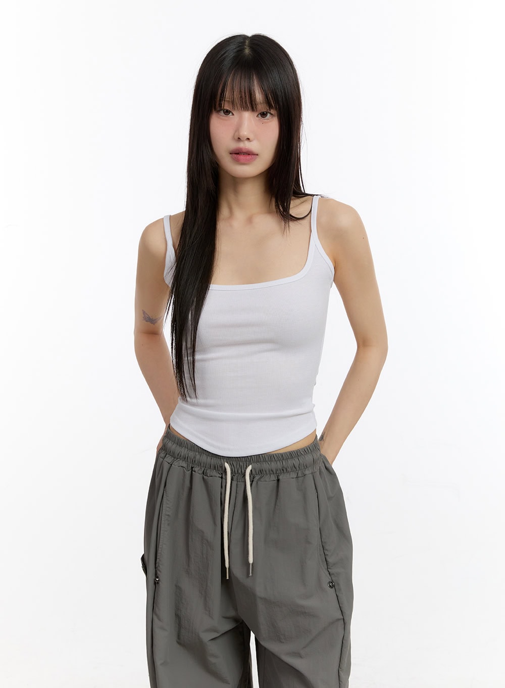 Essential Square-Neck Cami Crop Top CA509