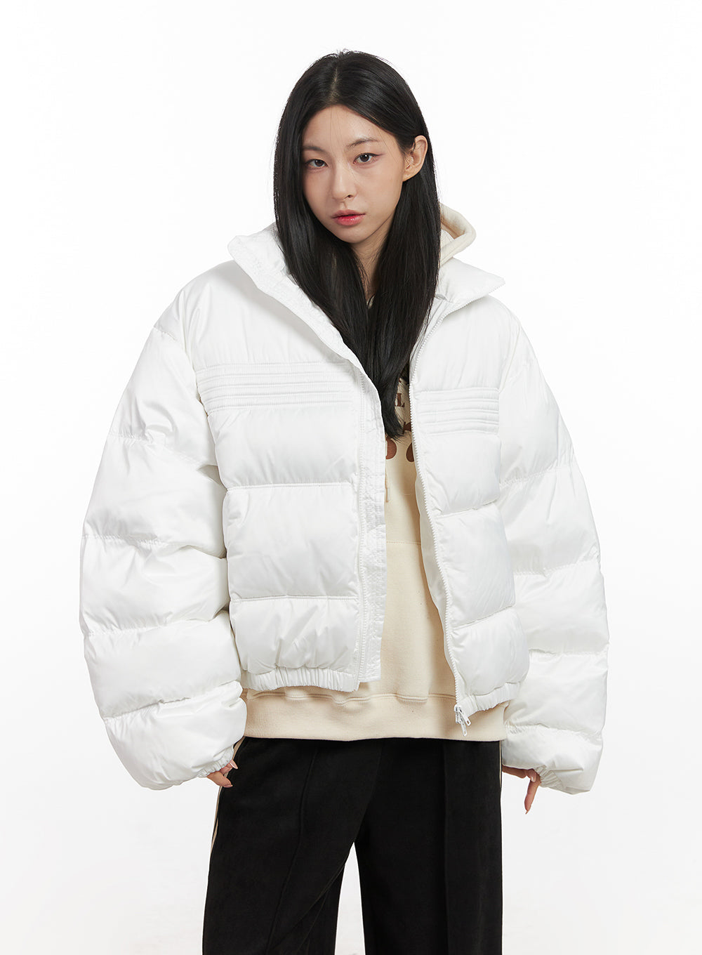 ZipUp Oversize Puffer Coat CN428