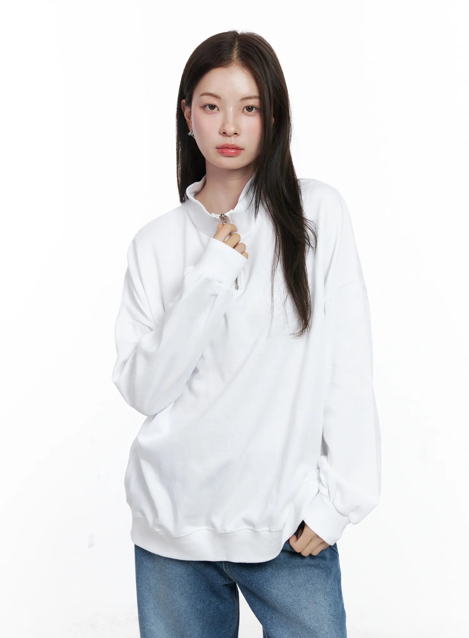 Oversized Half-Zip Pullover CO506