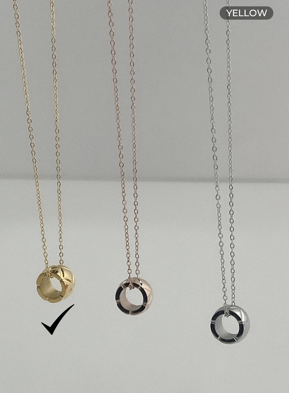 Bold Ring Necklace IL405