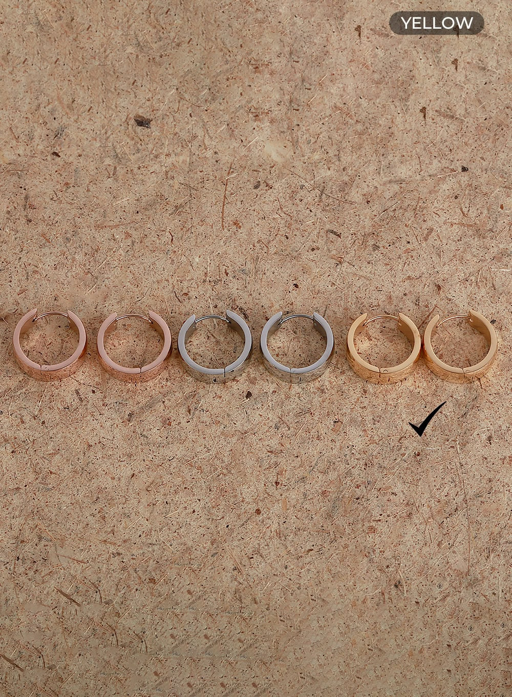 Bold Stealer Ring Earrings IL405