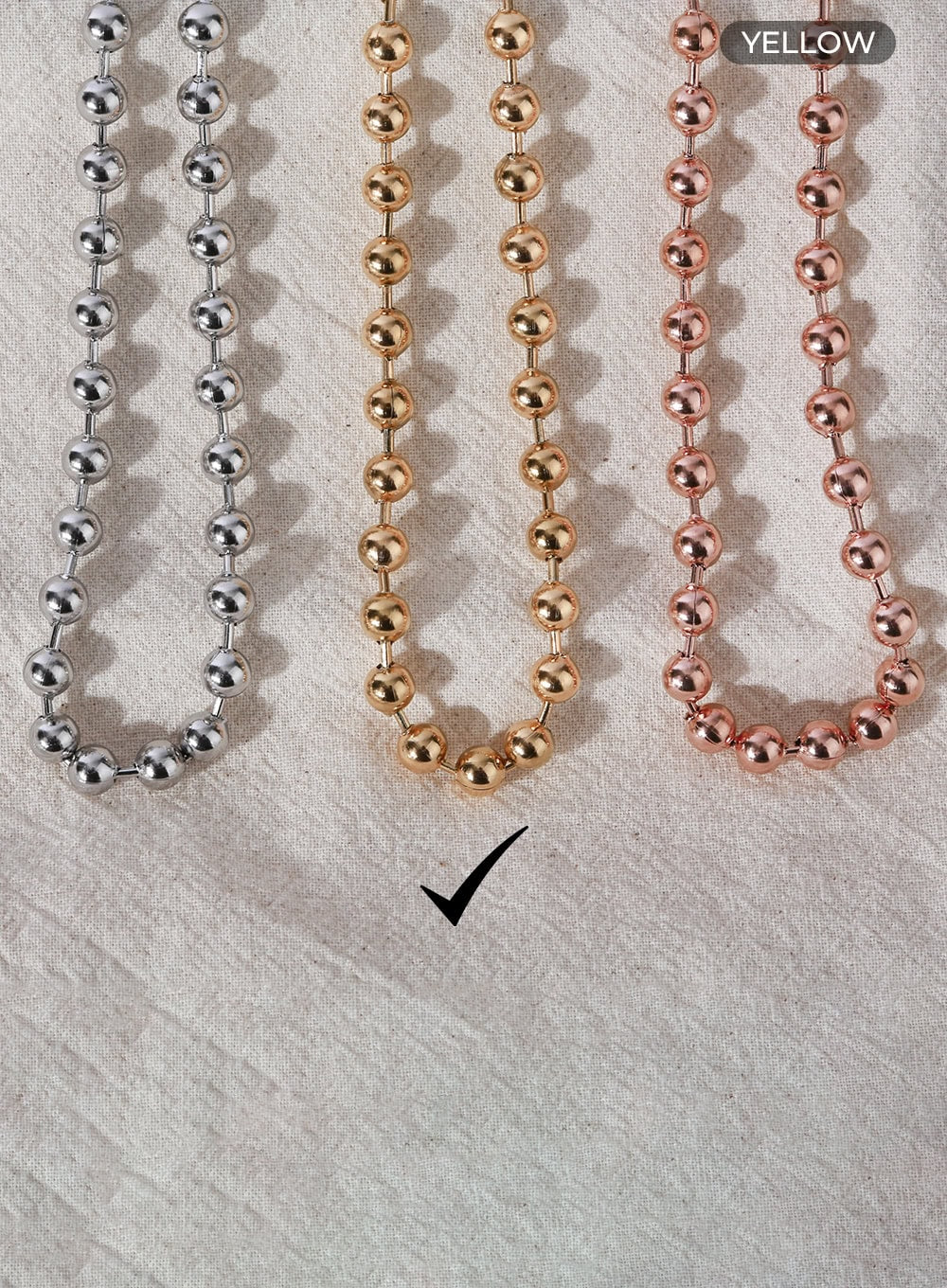 Bold Ball Chain Necklace IL403