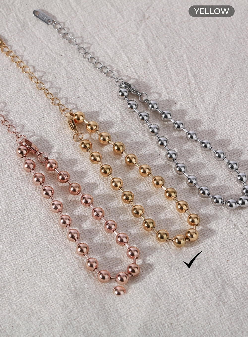 Bold Ball Chain Bracelet IL403