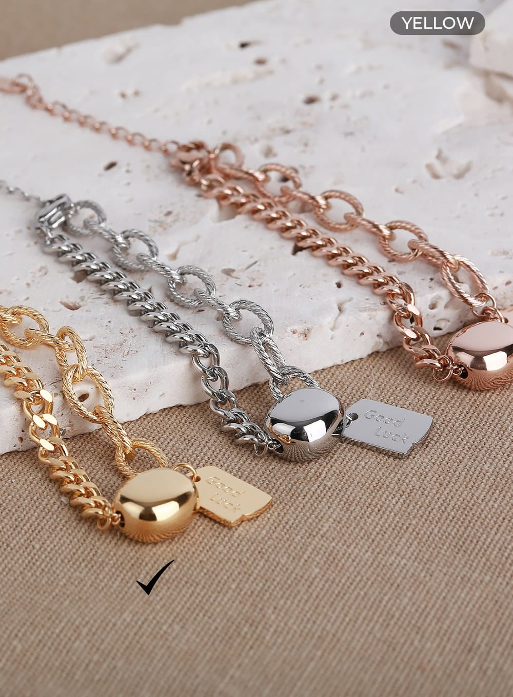 Lucky Pendant Chain Bracelet IL411