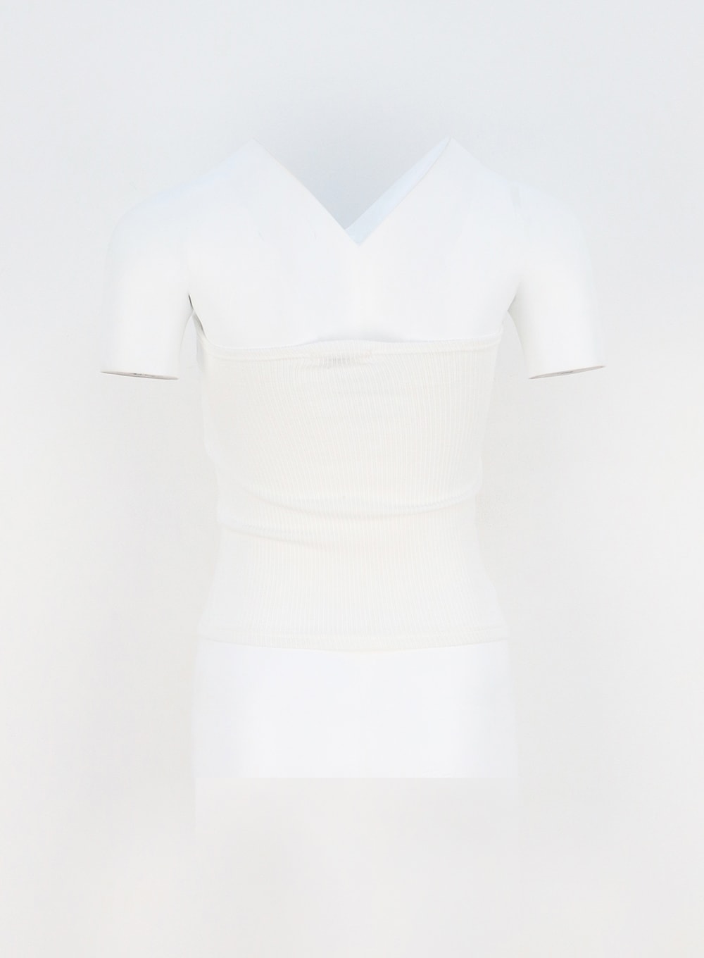 Ribbed Knit Tube Top CA327