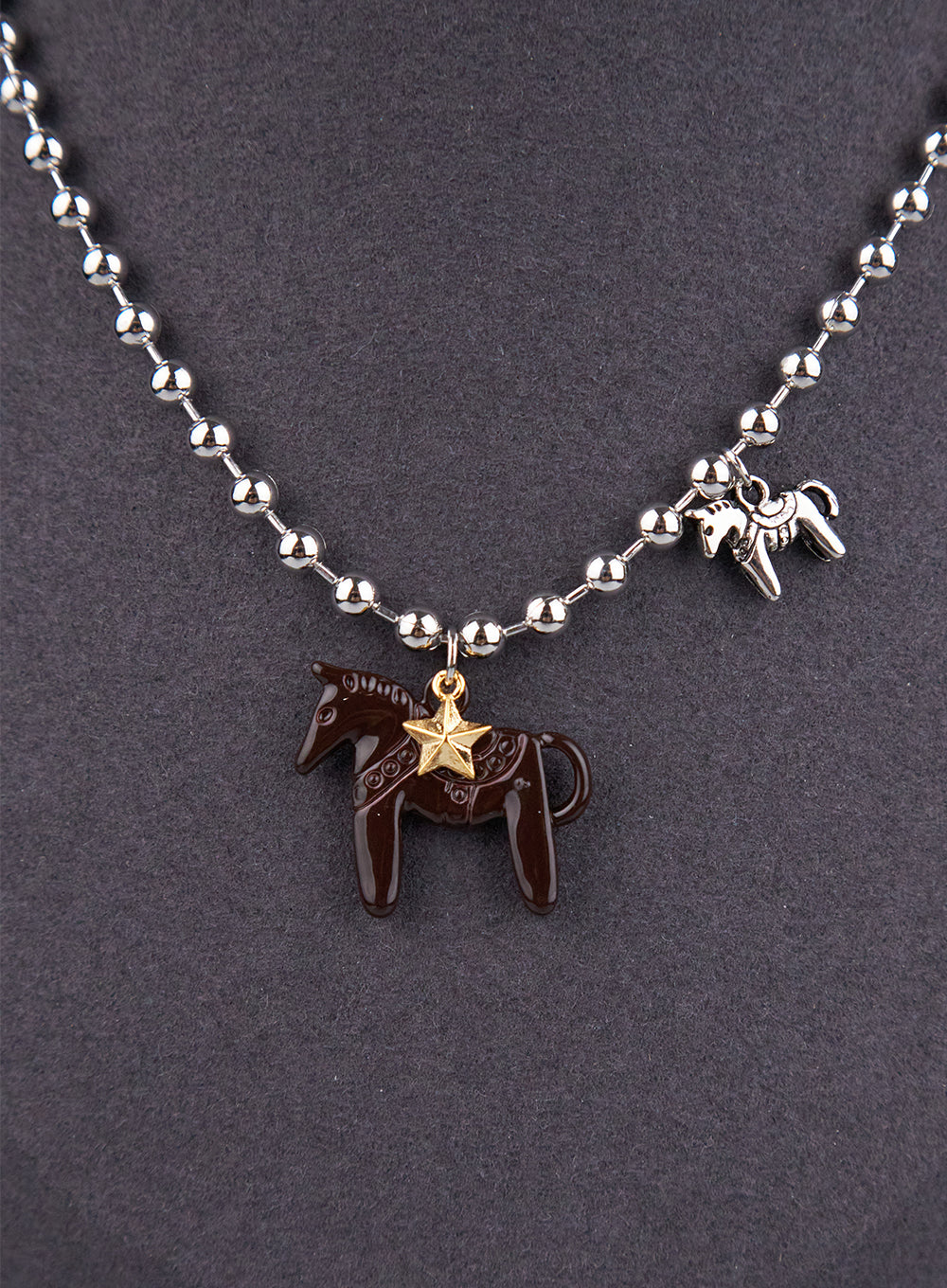 Brown Horse Necklace CJ521
