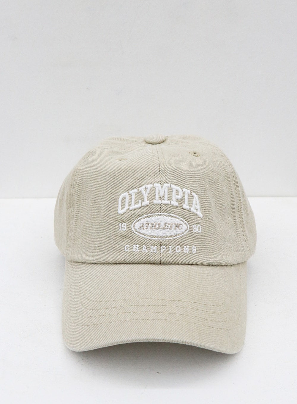 Olympia Lettering Print Baseball Cap ON09
