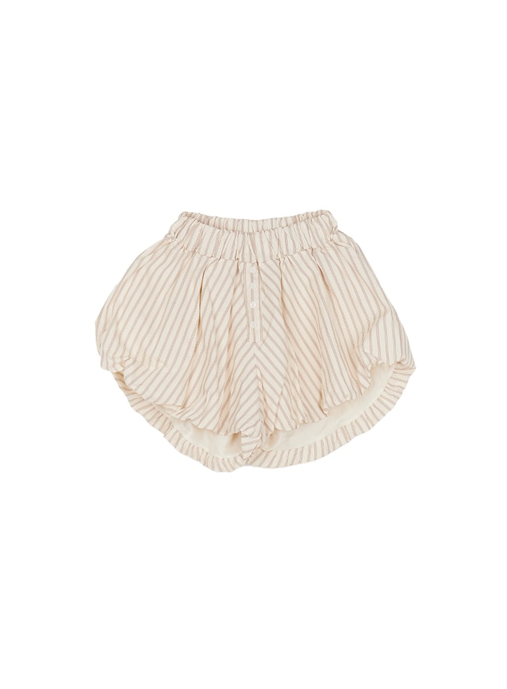 Striped Cotton Balloon-Fit Shorts CY505