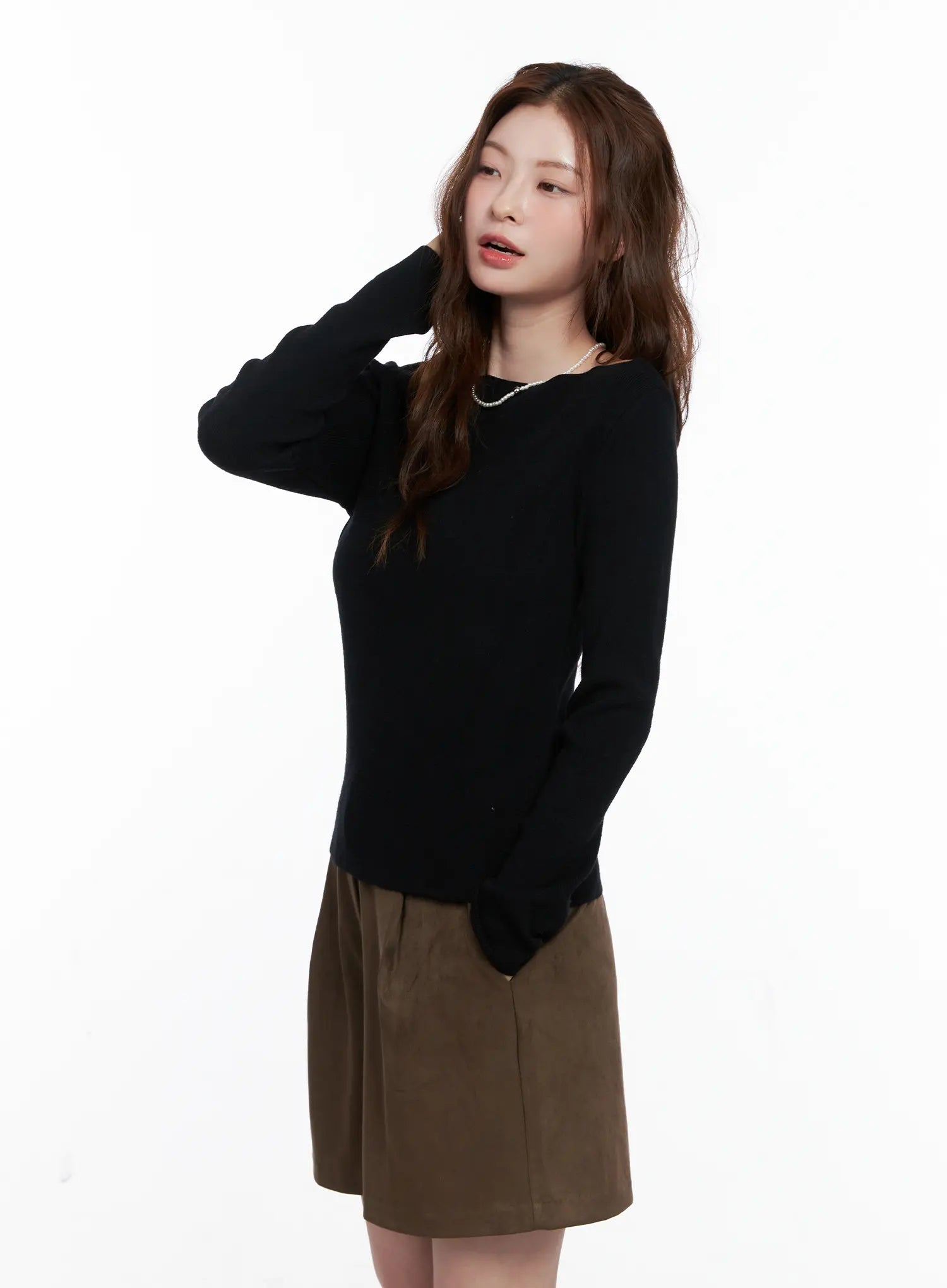 Loose Fit Boat Neck Knit CG520