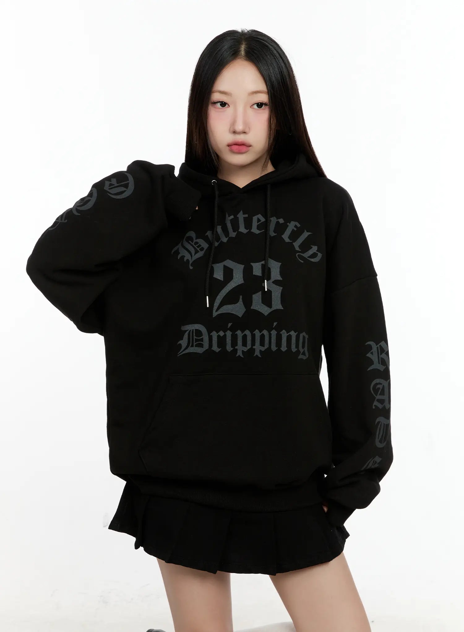 Oversized "Butterfly" Graphic Hoodie CG501