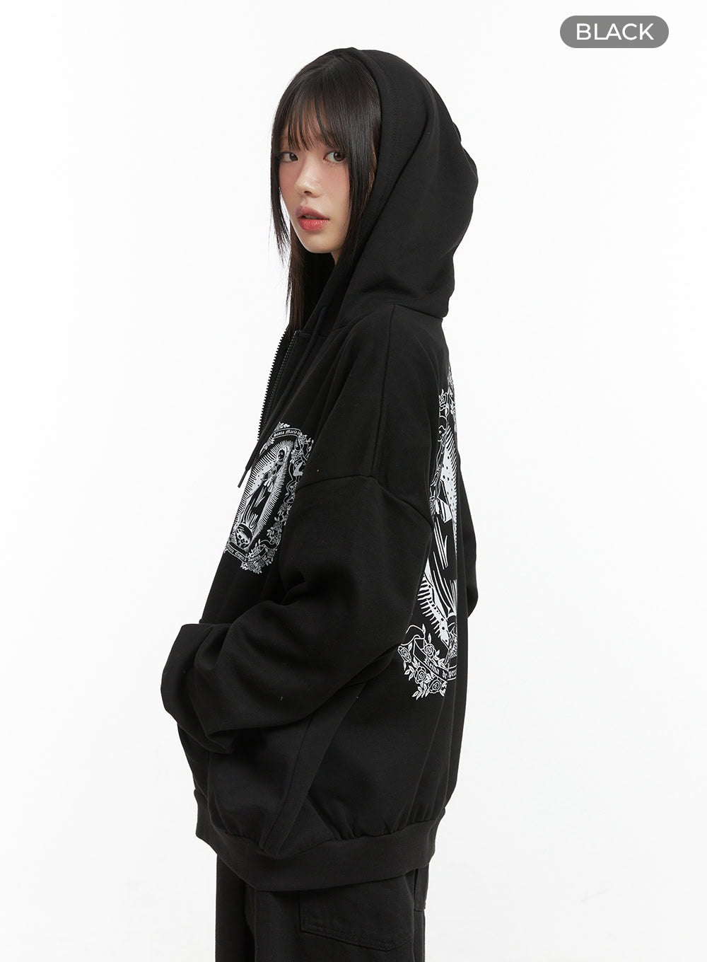 Graphic Loose Fit Hoodie CO410