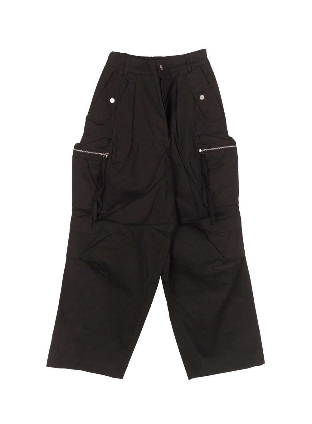 Pintuck Cotton Cargo Baggy Pants CA504
