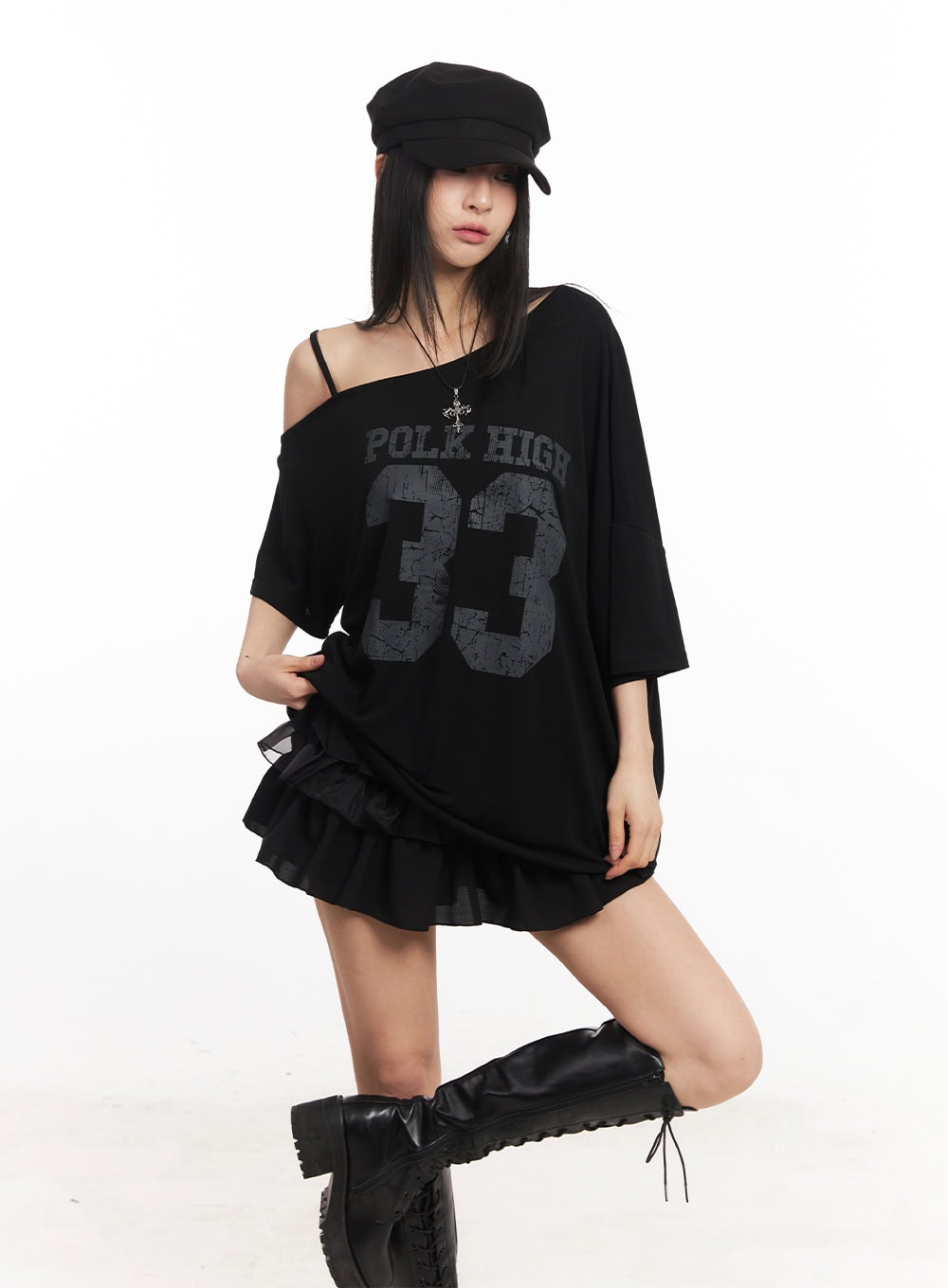 Oversized Graphic Tee CA514